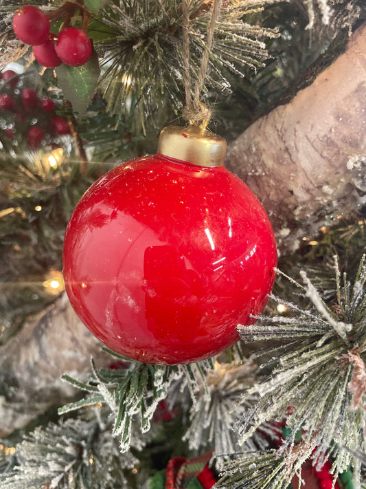 Iron Red Ball Ornament