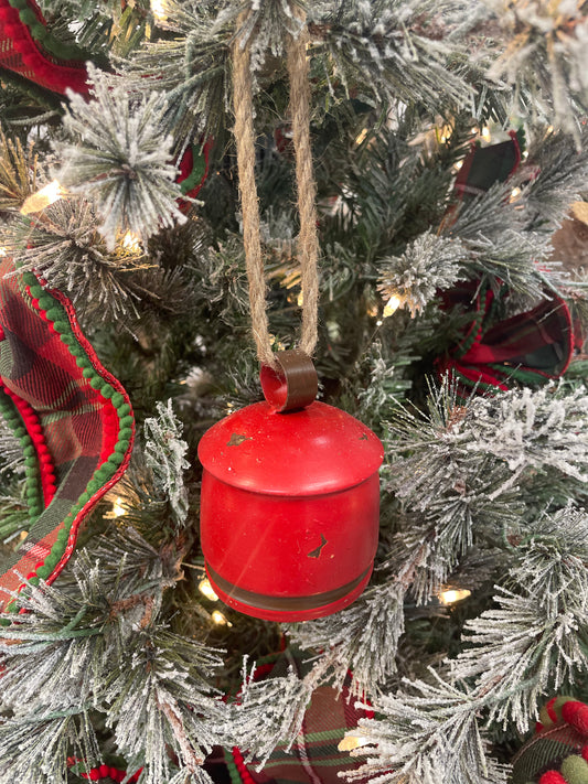 Red Christmas Bell Ornament